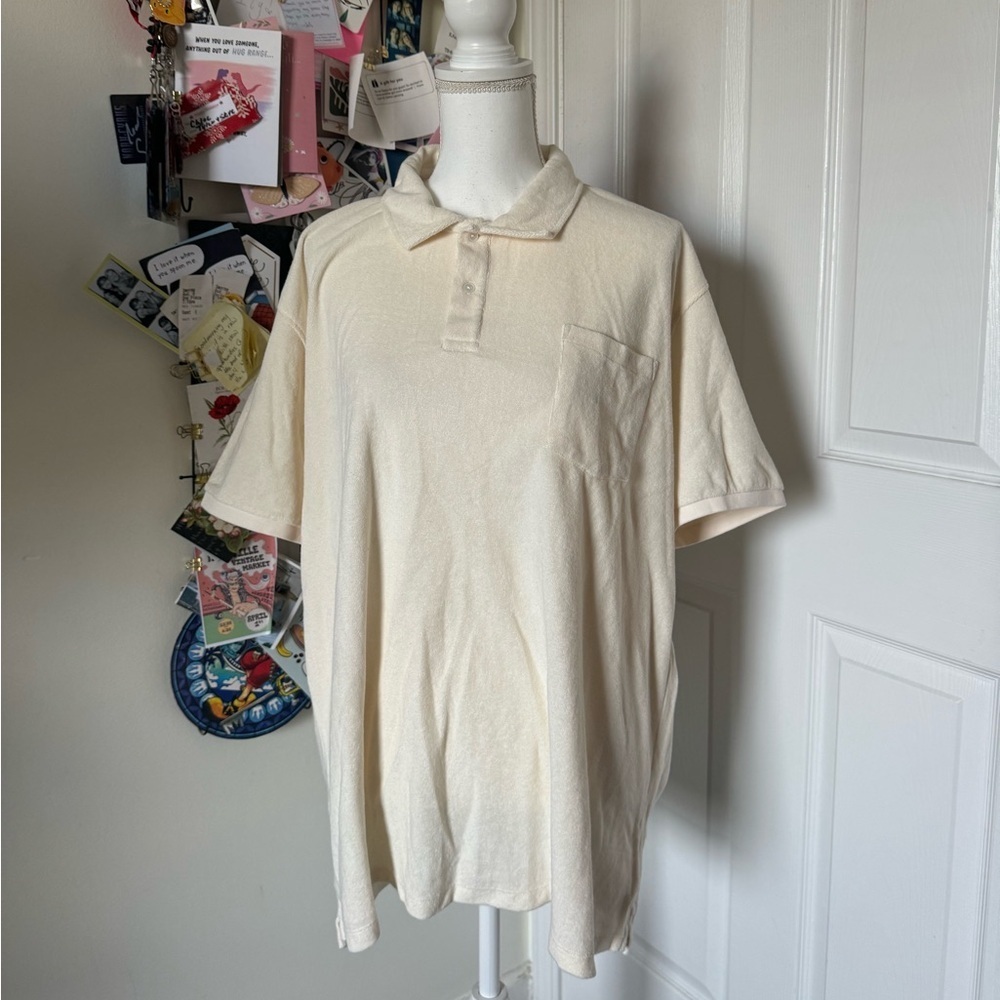 Kiwi Men's Off-White Polo Shirt 3XL